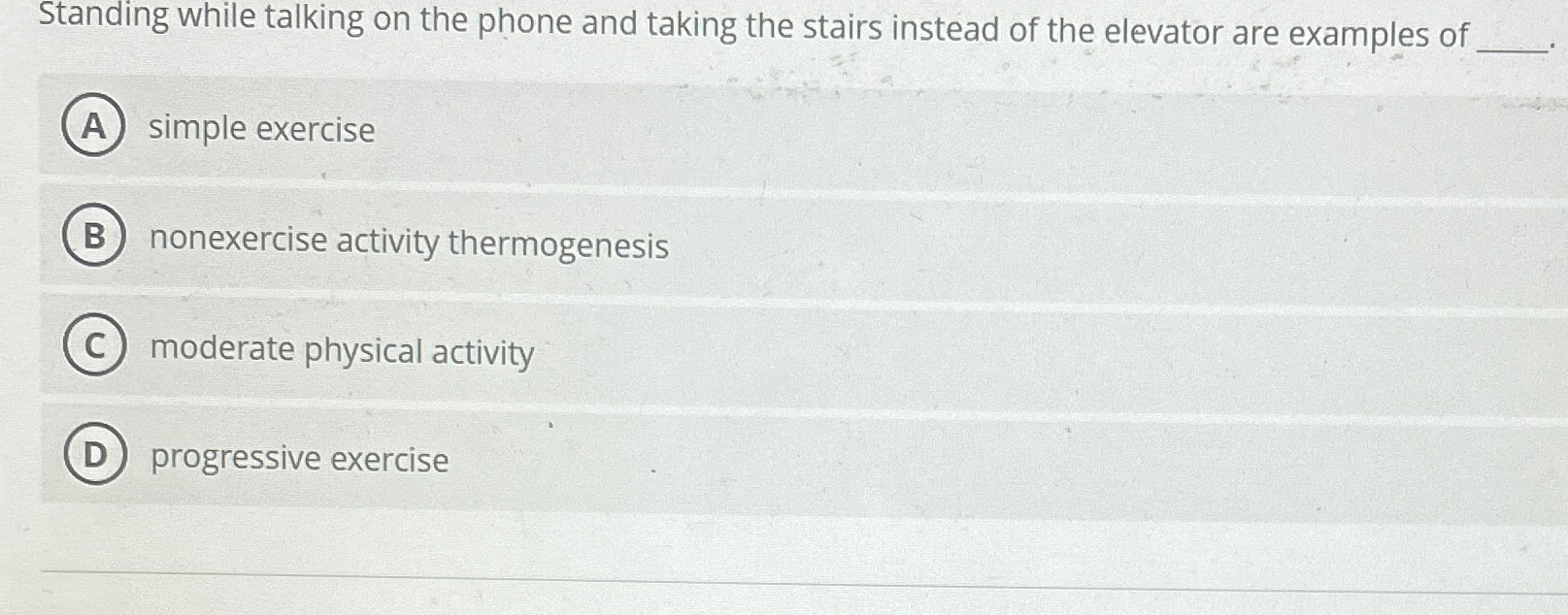 Solved Standing While Talking On The Phone And Taking The Chegg