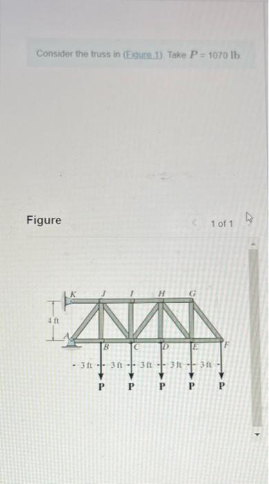 Solved Consider The Truss In Egure Take P M