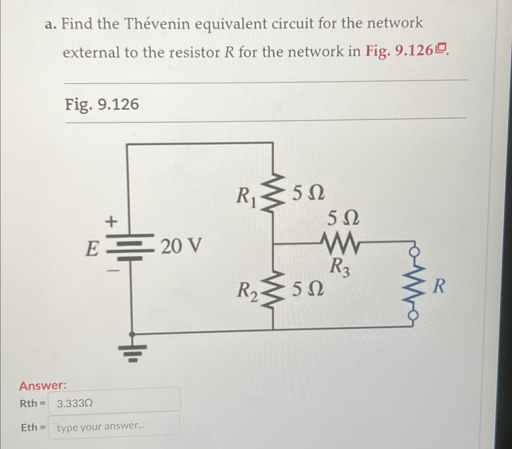 Solved a Find the Thévenin equivalent circuit for the Chegg