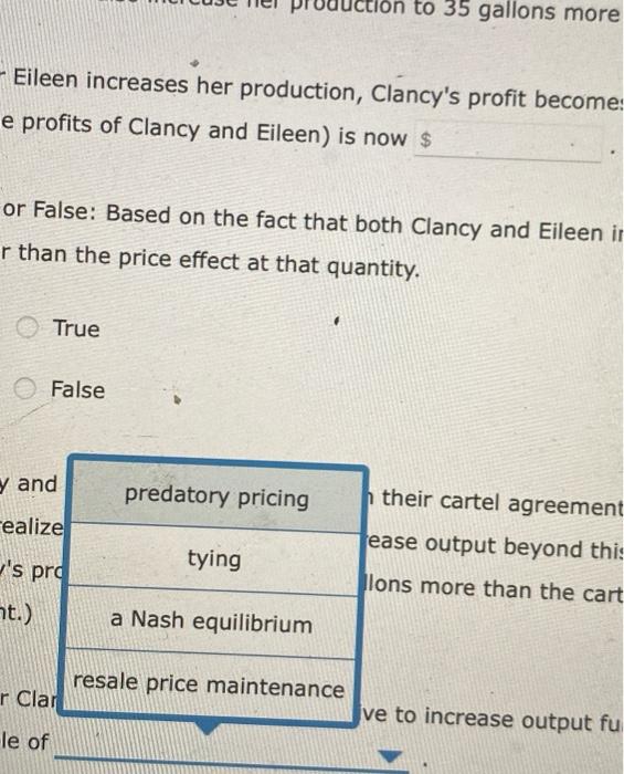 Solved Breakdown Of A Cartel Agreement Consider A Town In Chegg