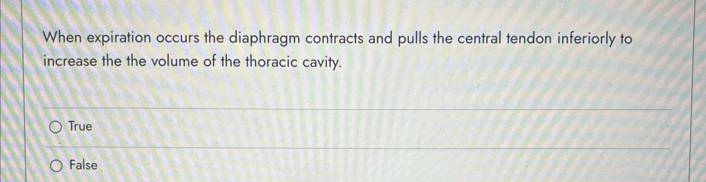 Solved When Expiration Occurs The Diaphragm Contracts And Chegg