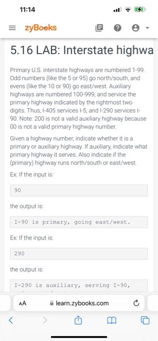 Solved Primary U S Interstate Highways Are Numbered Chegg