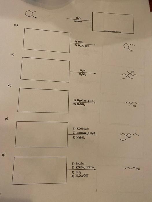 Solved M Big H O Oh N H O H So O Hg Oac Chegg