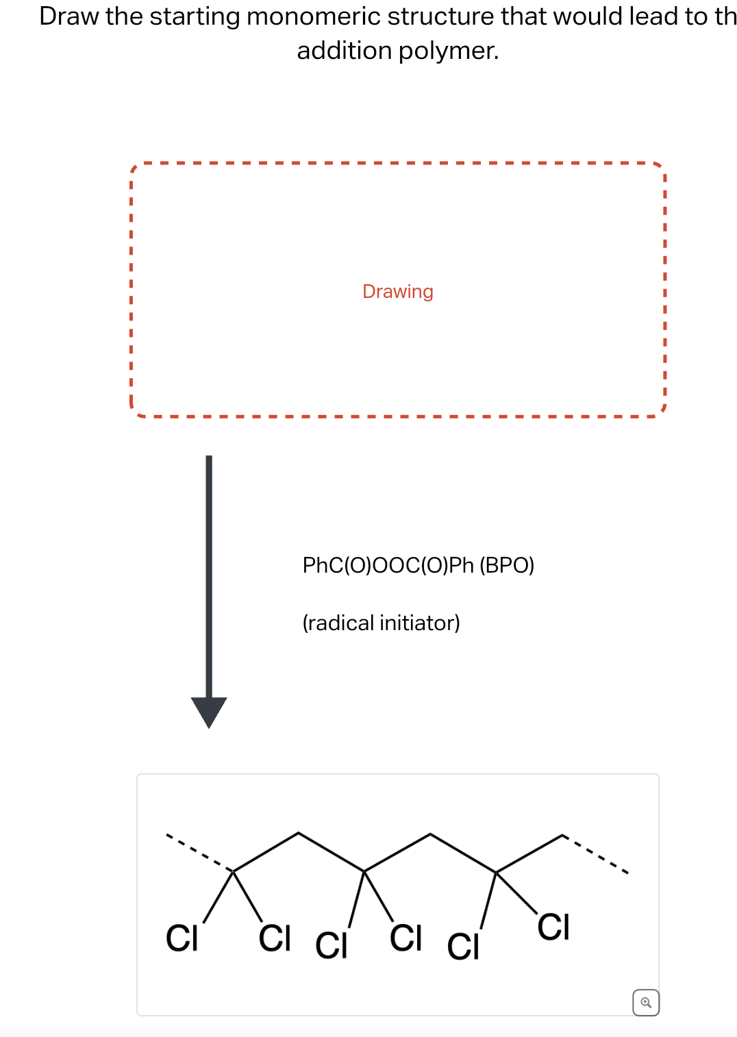 Solved Draw The Starting Monomeric Structure That Would Lead Chegg