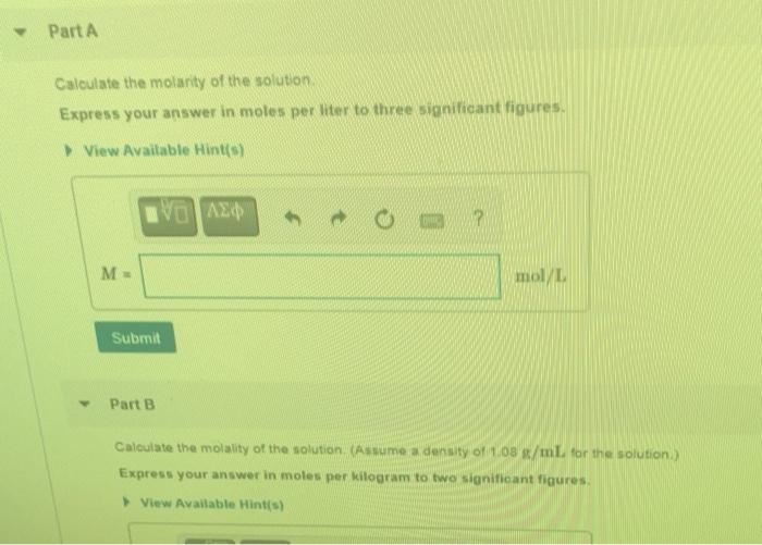 Solved An Aqueous NaCl Solution Is Made Using 110 G Of NaCl Chegg