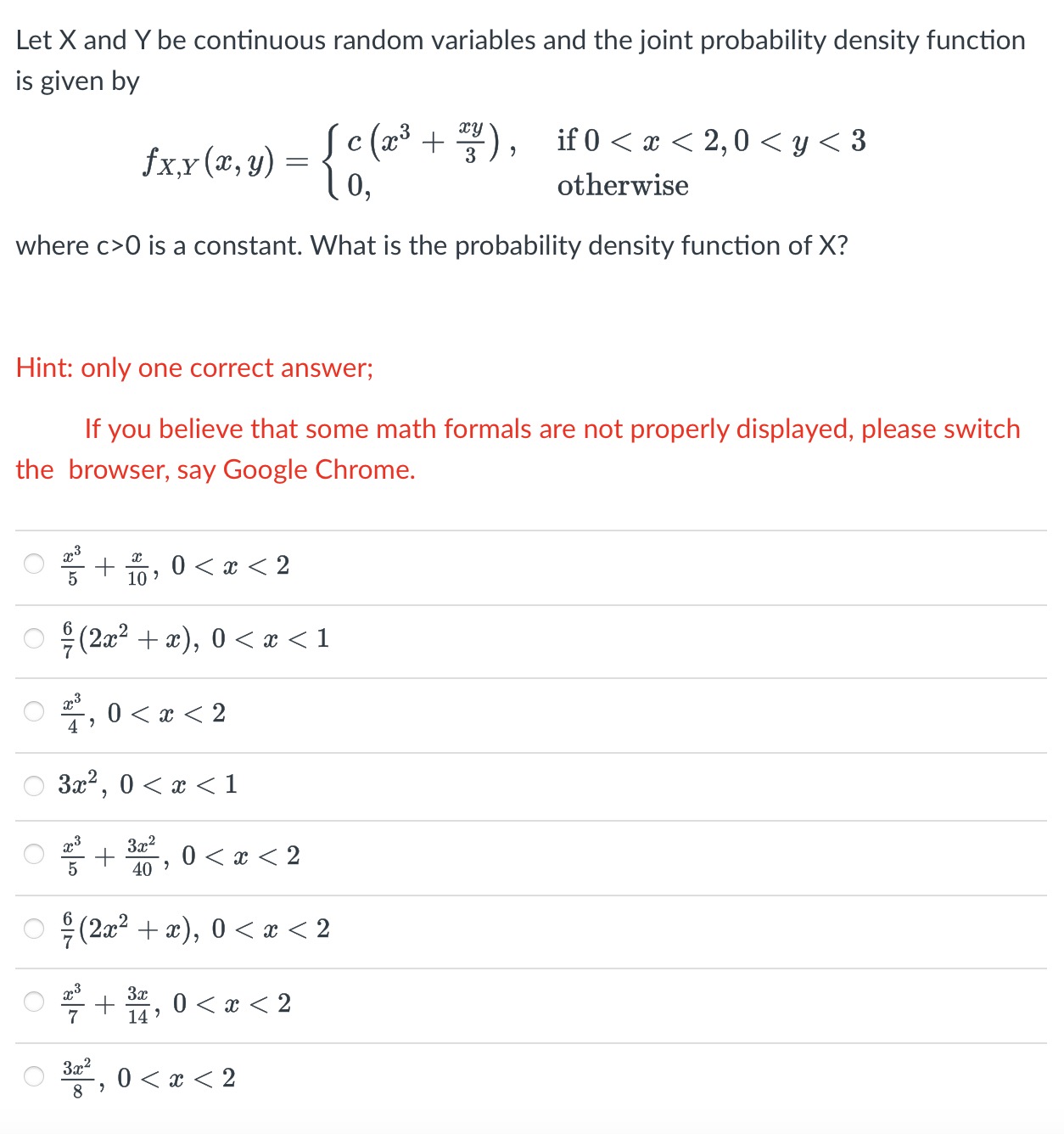 Solved Let X And Y Be Continuous Random Variables And The Chegg