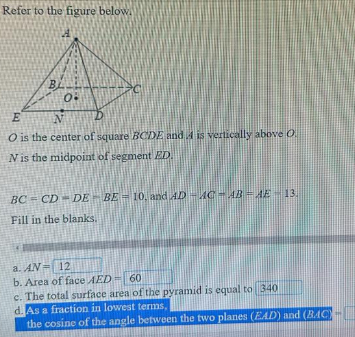 Refer To The Figure Below O Is The Center Of Square Chegg