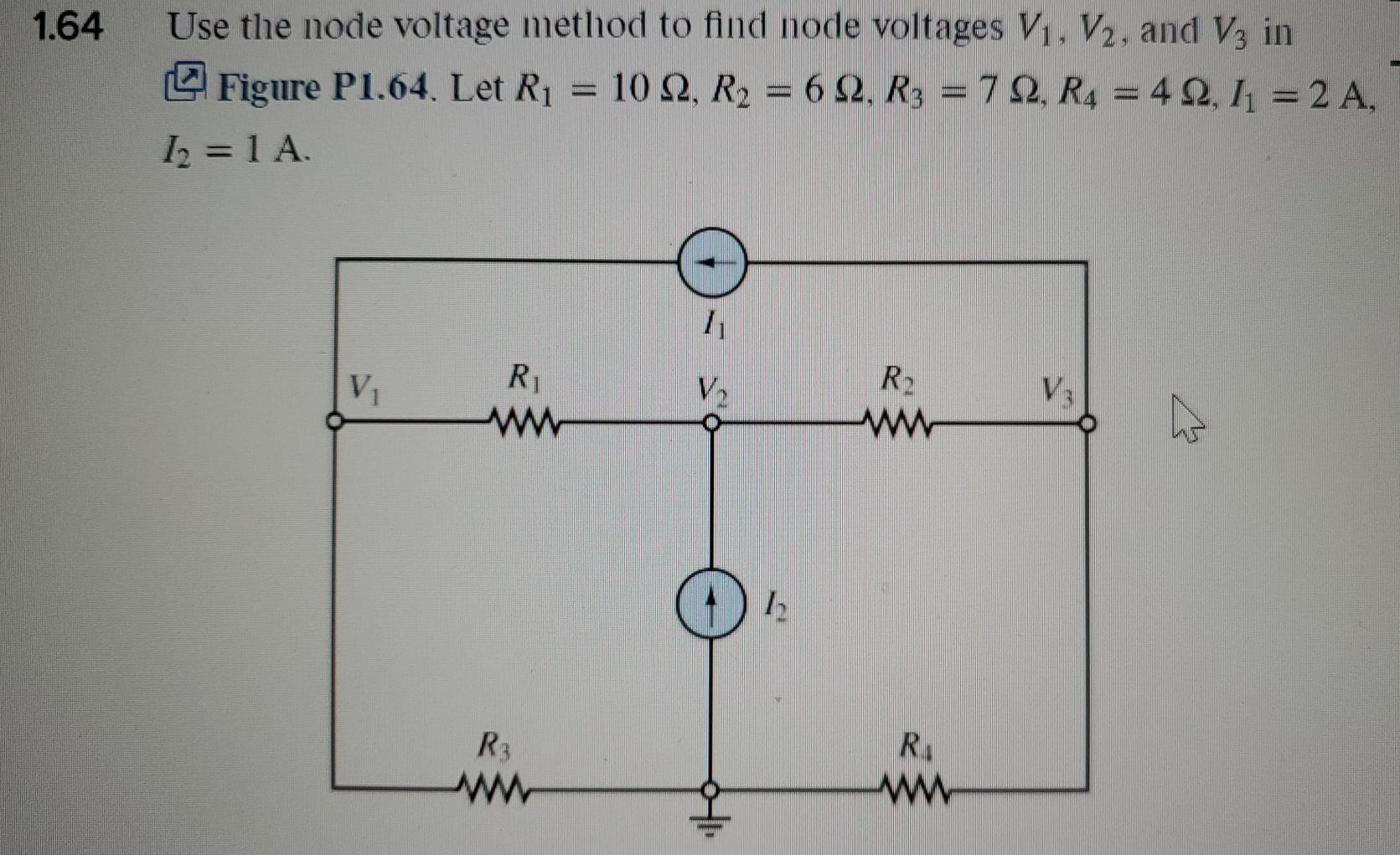 Solved Use The Node Voltage Method To Find Node Chegg