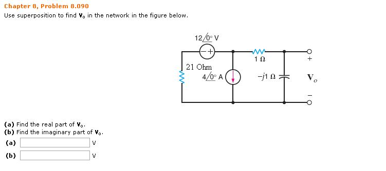 Solved Use Superposition To Find V In The Network In The Chegg