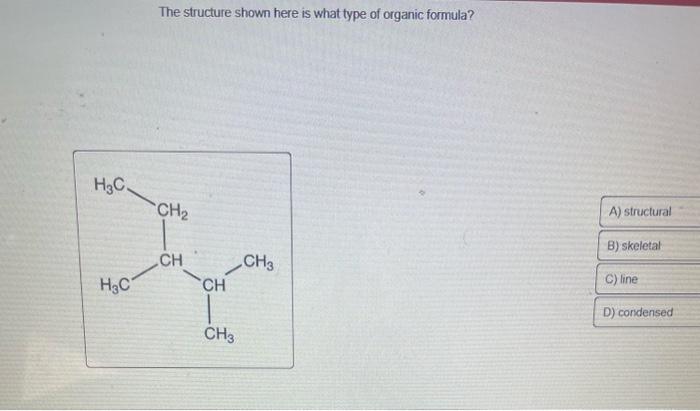 Solved The Compound Shown Here Is Classified As What Type Of Chegg