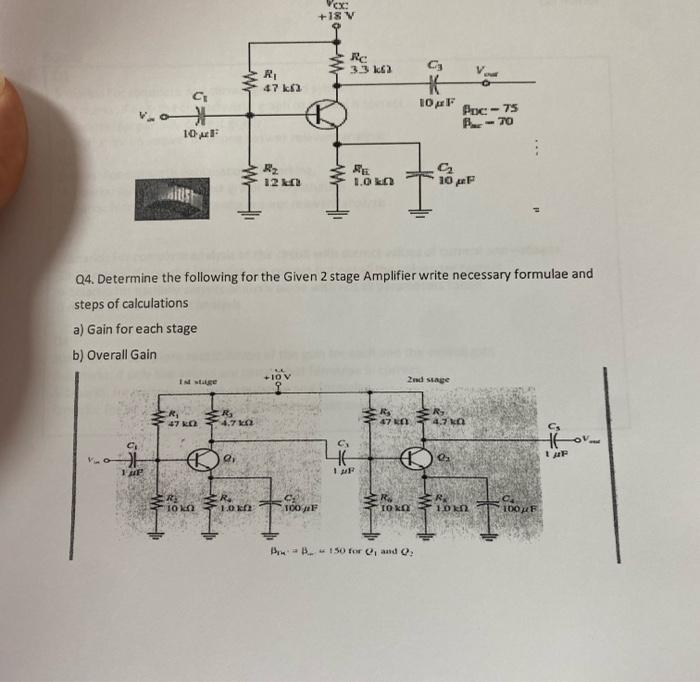 Solved Q Determine The Following For The Given Stage Chegg