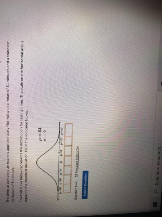 Solved The Time To Complete An Exam Is Approximately Normal Chegg