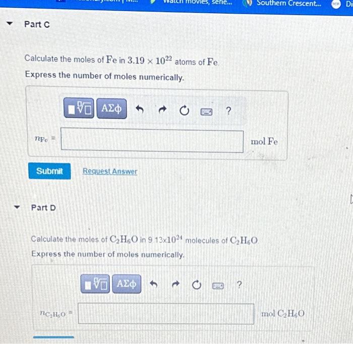 Solved Calculate Each Of The Following Quantities In 0 200 Chegg