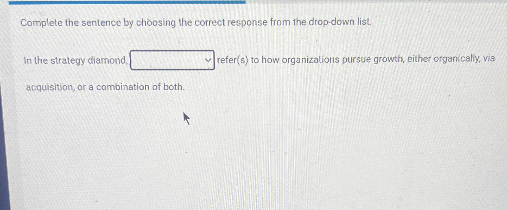 Solved Complete The Sentence By Choosing The Correct Chegg