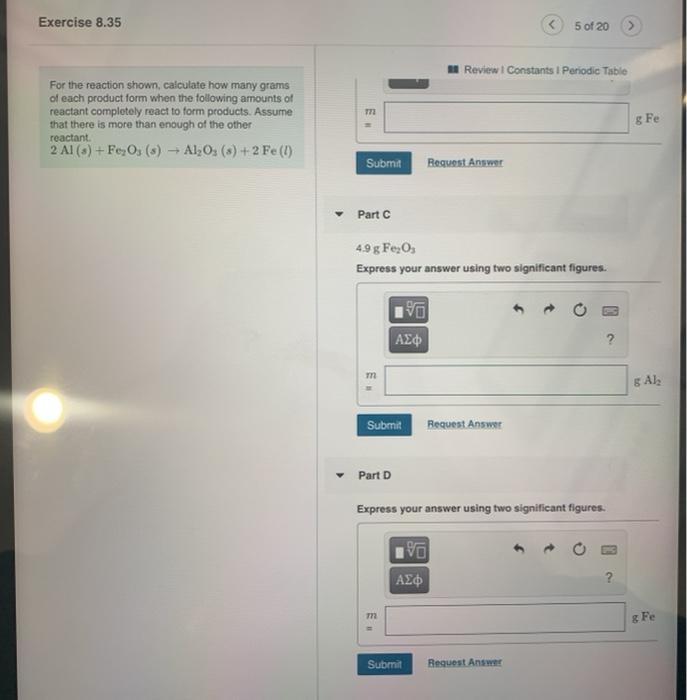 Solved Exercise 8 35 Review L Constants Periodic Table Part Chegg