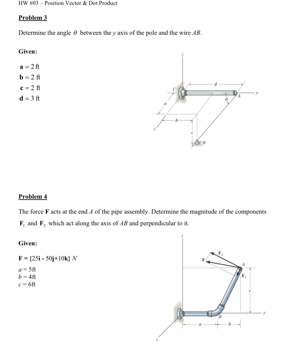 Solved Hw Position Vector Dot Productproblem Chegg