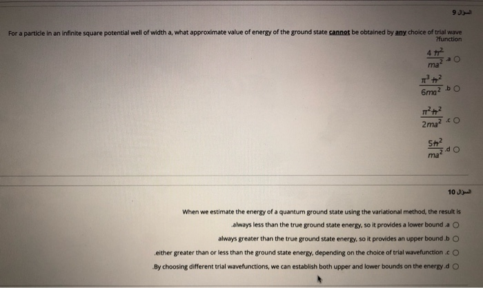 Solved For A Particle In An Infinite Square Chegg