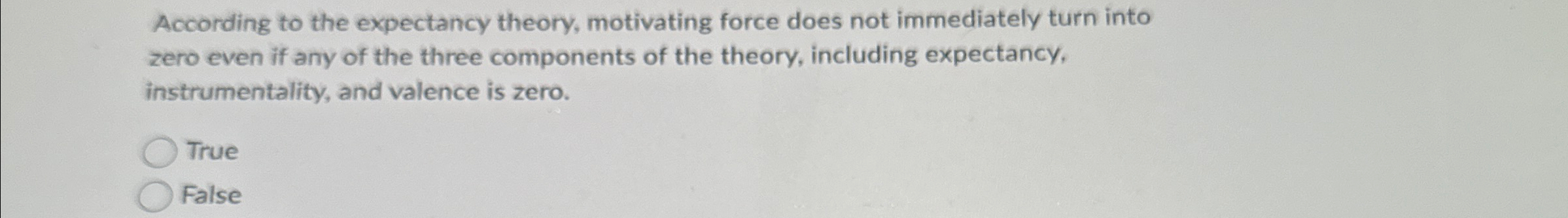 Solved According To The Expectancy Theory Motivating Force Chegg