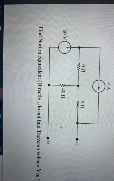 Solved A A V B Find Norton Equivalent Chegg