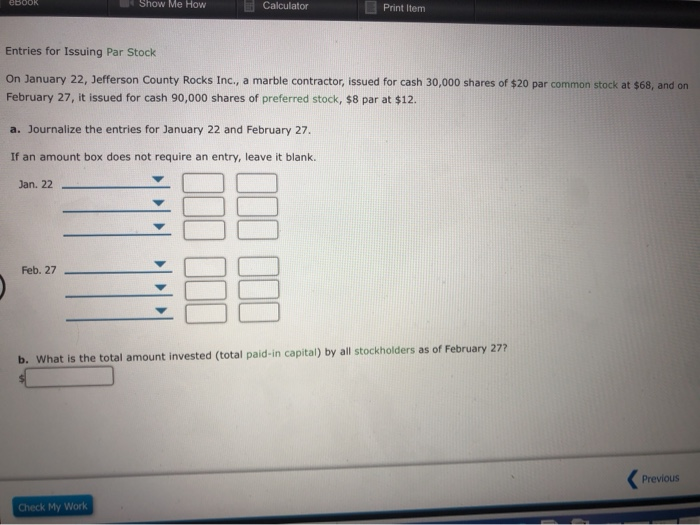 Solved Ebook Show Me How Calculator Print Item Entries For Chegg