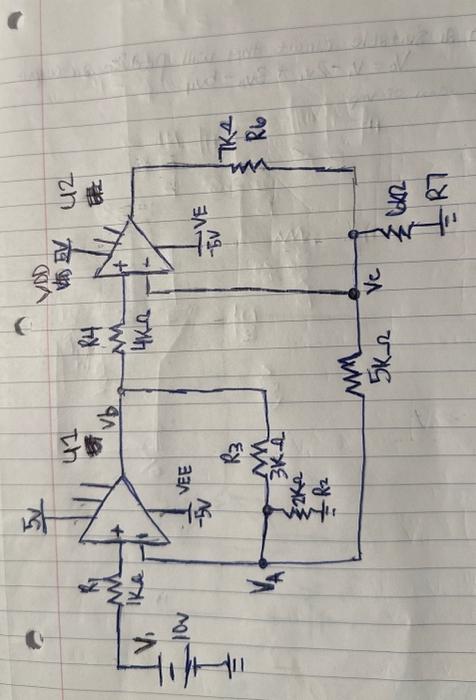 Solved Assume Ideal Op Amo For Both And Determine The Chegg