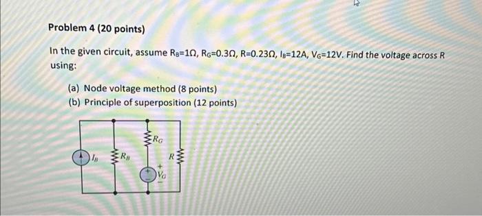 Solved In The Given Circuit Assume Chegg