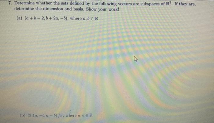 Solved Determine Whether The Sets Defined By The Chegg