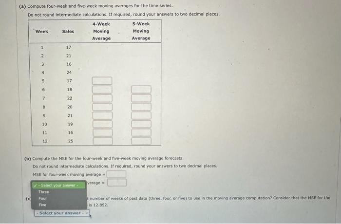 Solved Refer To The Gasoline Sales Time Series Data In T