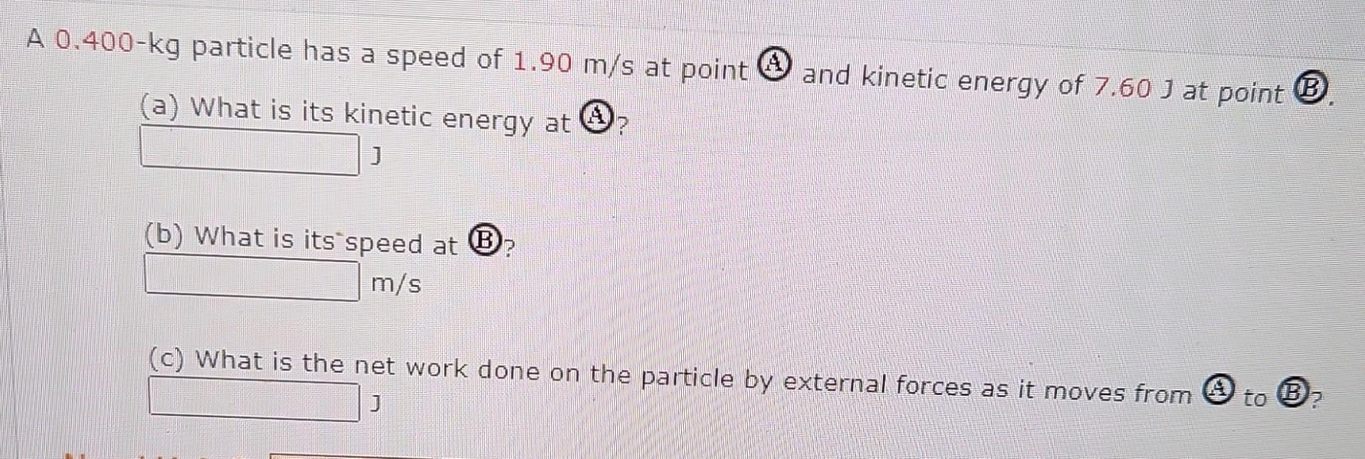 Solved A Particle Is Subject To A Force Fx That Varies With Chegg