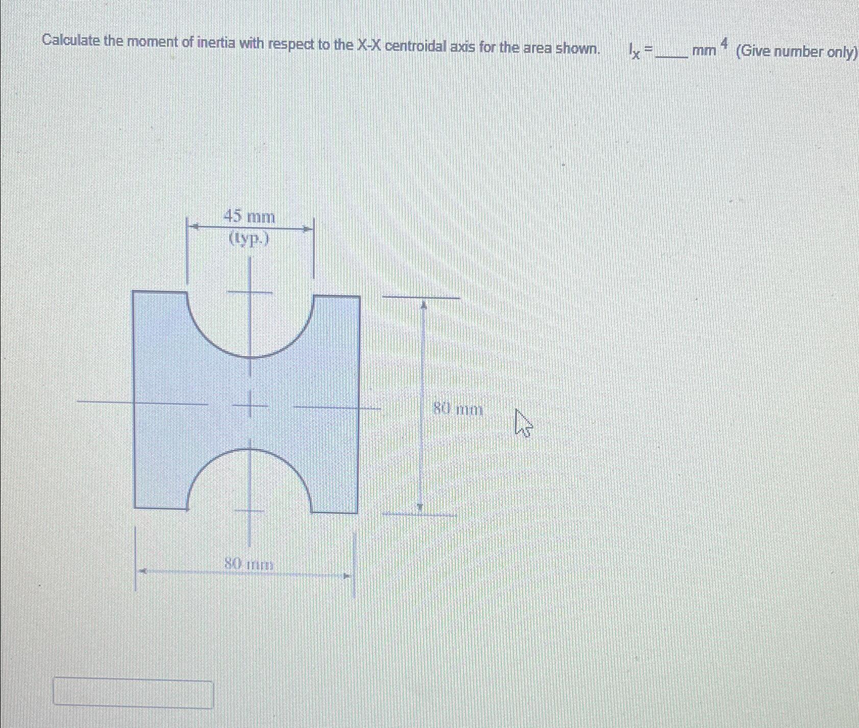 Solved Calculate The Moment Of Inertia With Respect To The Chegg