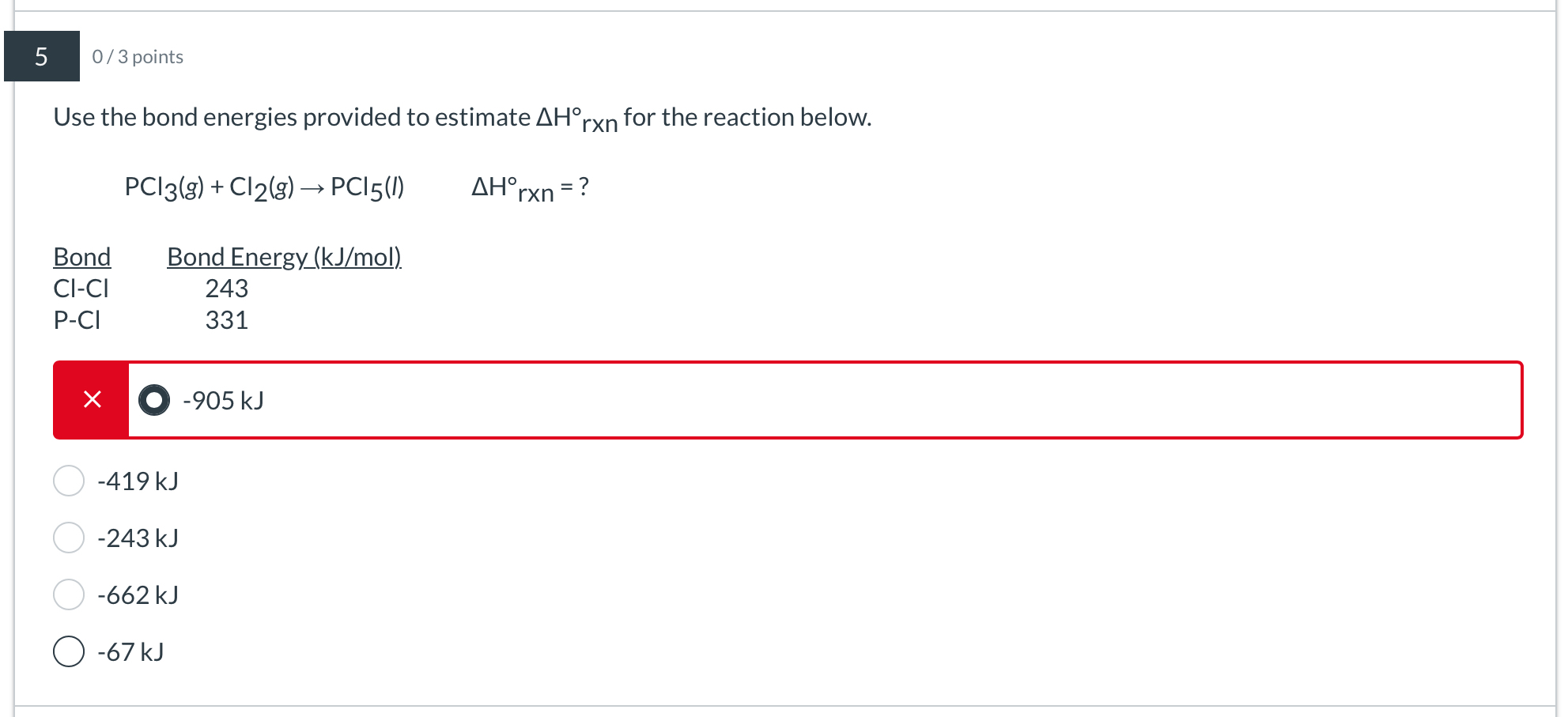 Solved Use The Bond Energies Provided To Estimate H Rxn Chegg