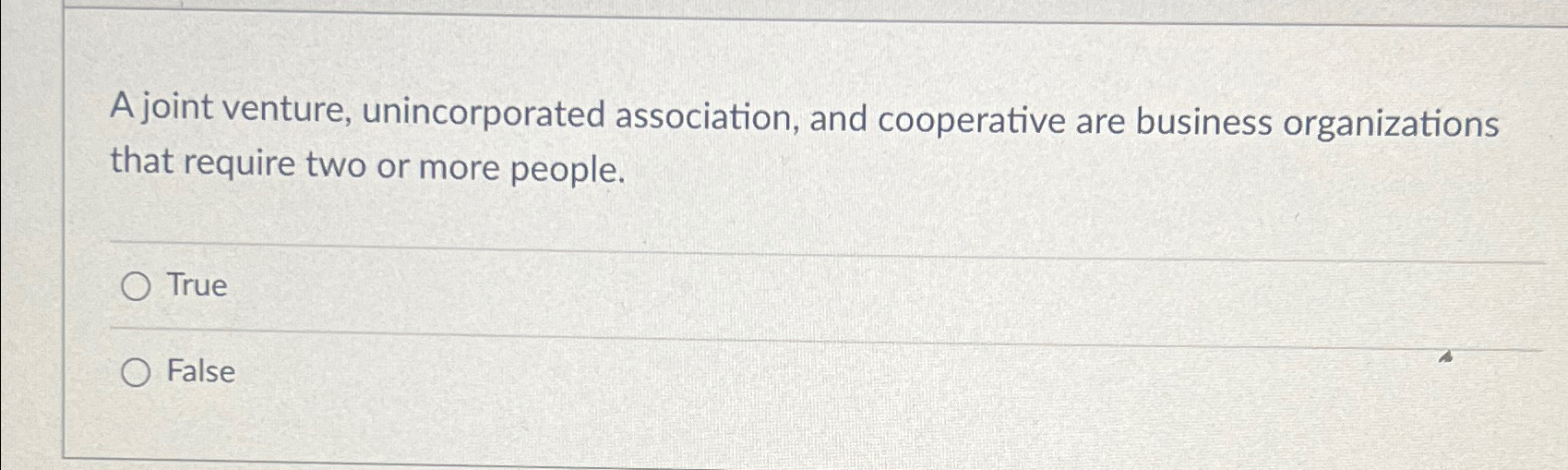 Solved A Joint Venture Unincorporated Association And Chegg