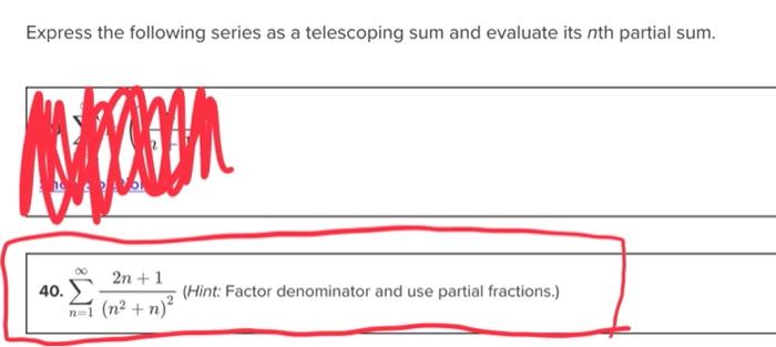 Solved Evaluate The Following Telescoping Series Or State Chegg