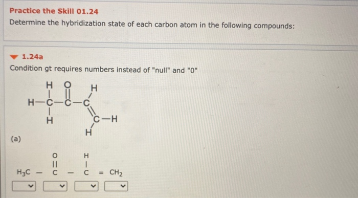 Solved Practice The Skill 01 24 Determine The Hybridization Chegg