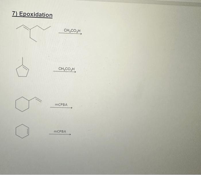 Solved Epoxidation Ch Co H Ch Co H Mcpba Mcpba Chegg