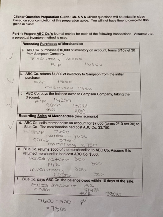 Solved Clicker Question Preparation Guide Ch Clicker Chegg