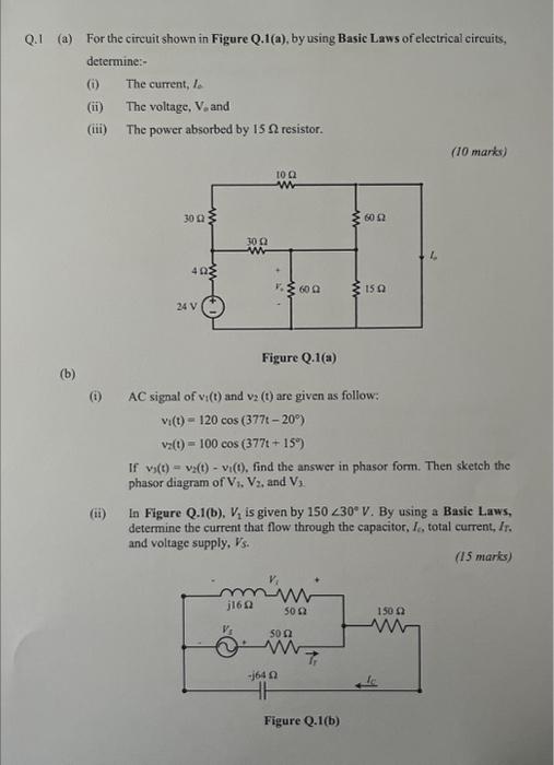 Solved Q A For The Circuit Shown In Figure Q A By Chegg