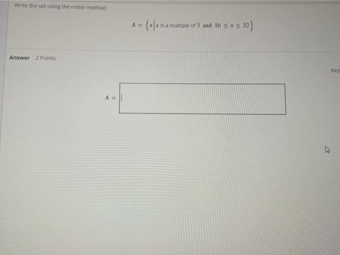 Solved Write The Set Using The Roster Method X Is A Chegg