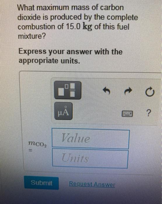 Solved A Liquid Fuel Mixture Contains Hexane Ch Chegg