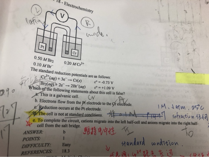 Solved Consider The Galvanic Cells Shown Below The Contents Chegg