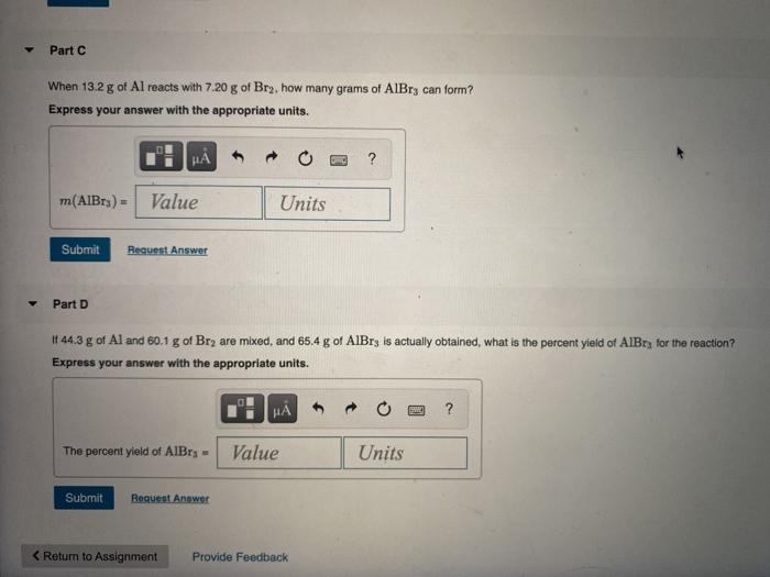 Solved Part A Choose The Mole Mole Factors For The Following Chegg