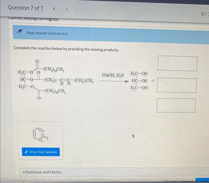 Solved Complete The Reaction Below By Providing The Missing Chegg