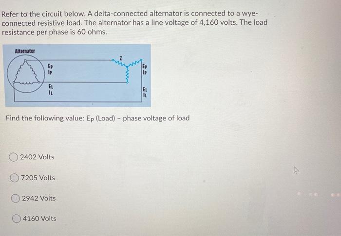 Solved Refer To The Circuit Below A Delta Connected Chegg