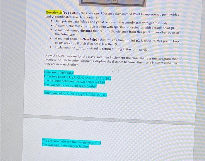 Solved Total Points Points Instructions Make Sure Chegg