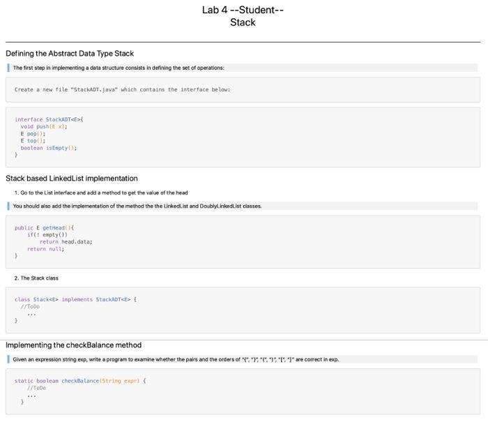 Solved Stack Based Linkedlist Implementation Go To The Chegg