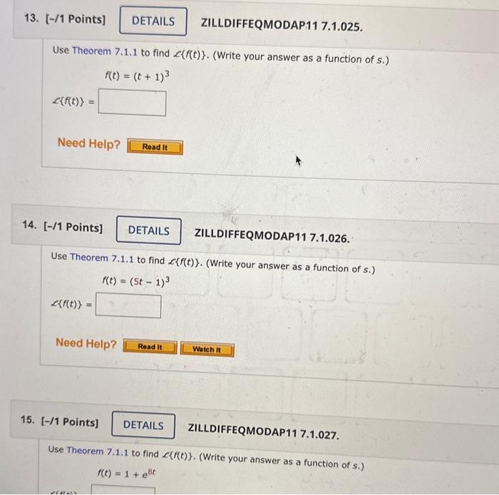 Solved Definition Laplace Transform Let F Be A Chegg