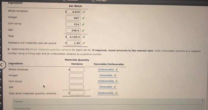 Solved Standard Product Cost Atlas Furniture Company Chegg