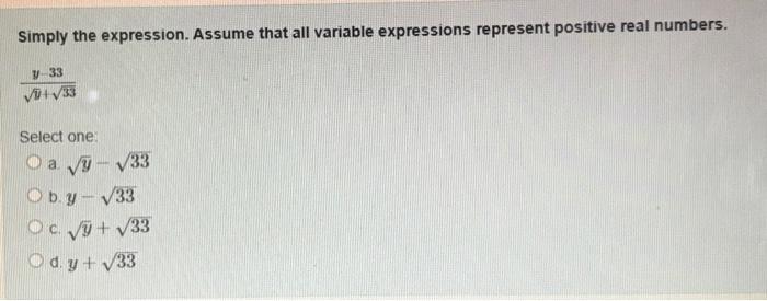 Solved Simply The Expression Assume That All Variable Chegg