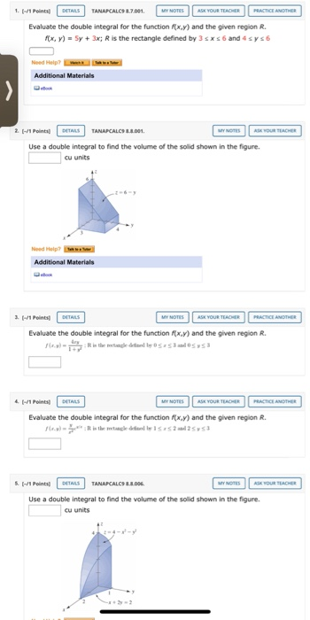 Solved Points Details Tanapcalcs My Notes Ask Chegg