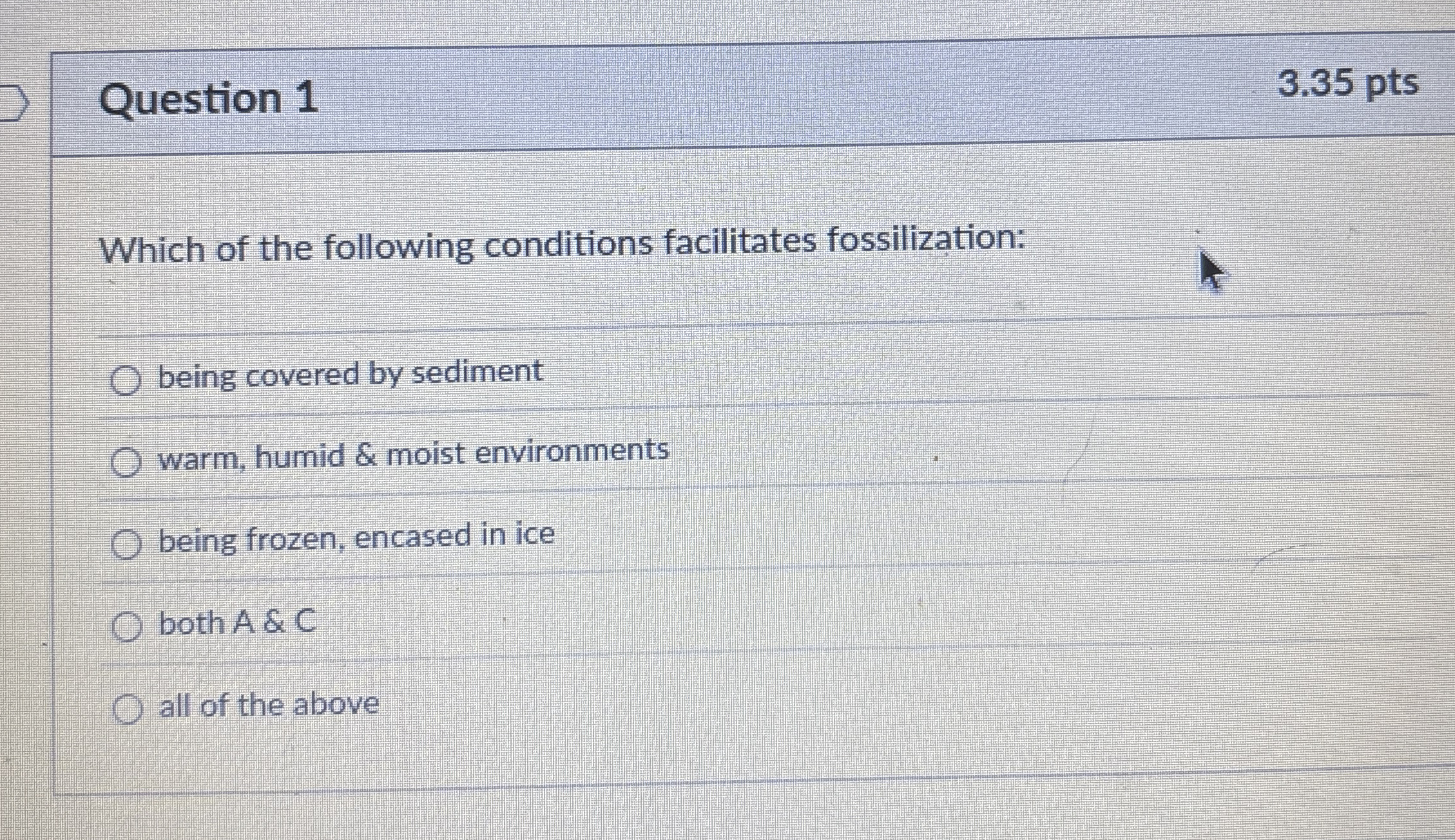 Solved Question Ptswhich Of The Following Conditions Chegg